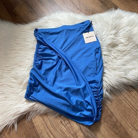 SUPERDOWN Jules Drape Mini Skirt - Picture 3 of 5